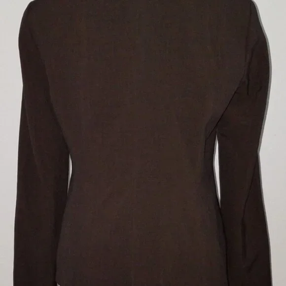 Motherhood Maternity Brown Blazer Jacket Size Small Career Pink Lined Lace Wrist - Picture 5 of 8